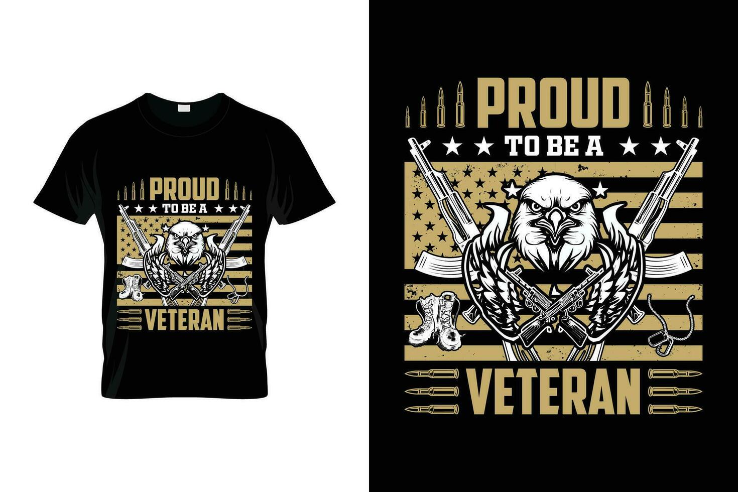 fier à être une vétéran patriotique nous armée fier nous vétéran 4e de juillet T-shirt vecteur