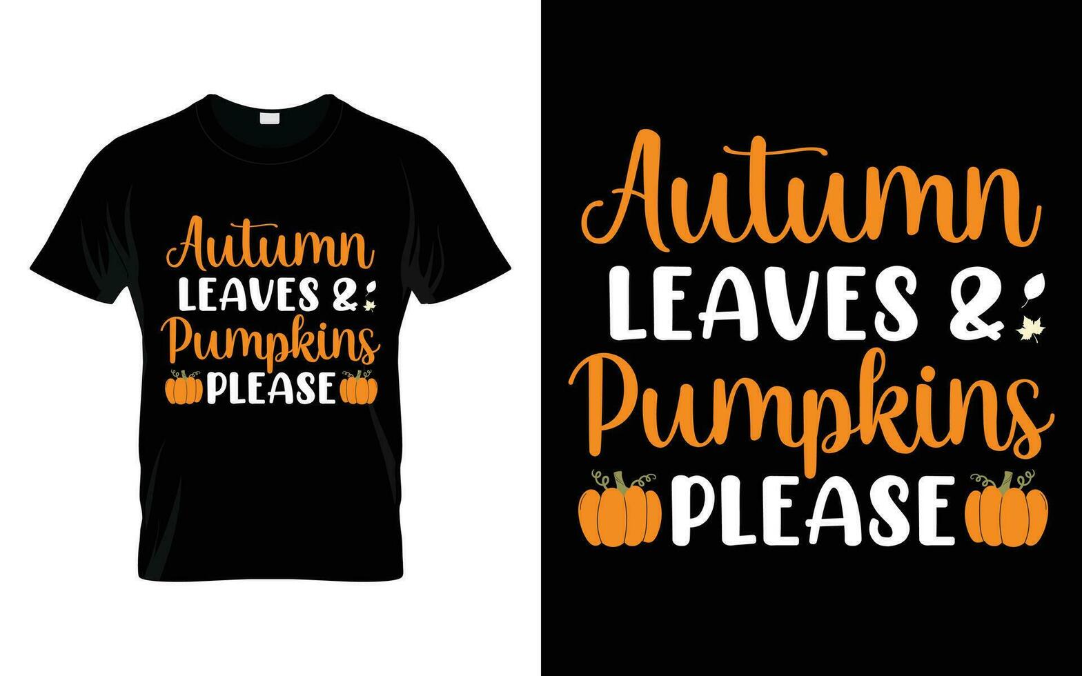 l'automne feuilles et citrouilles S'il vous plaît content action de grâces tomber saison T-shirt vecteur
