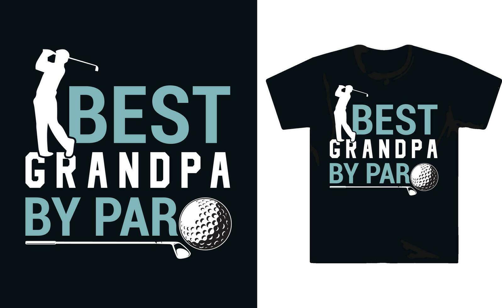 typographie le golf joueur jouer au golf t chemise conception vecteur