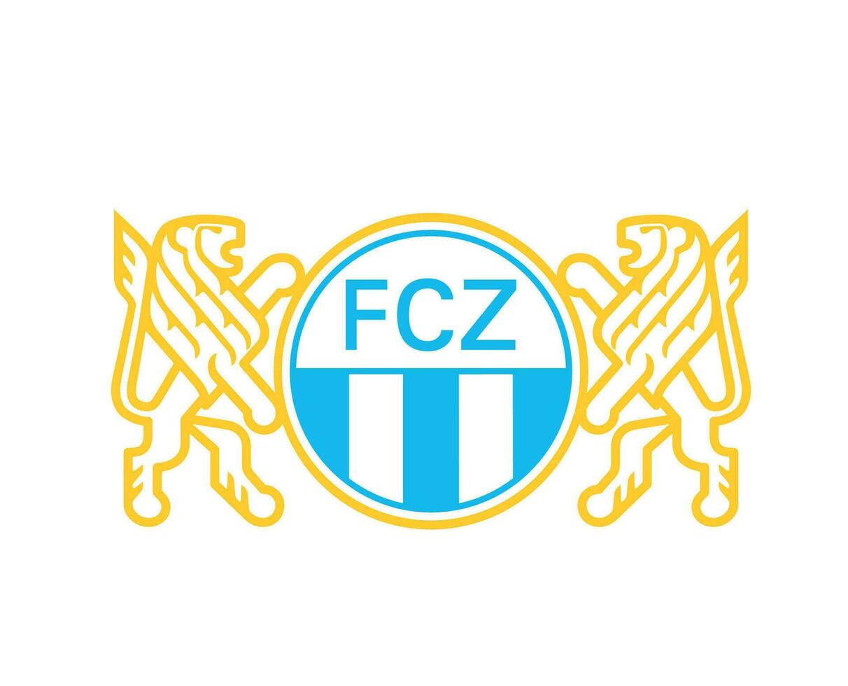 Zurich club logo symbole Suisse ligue Football abstrait conception vecteur illustration