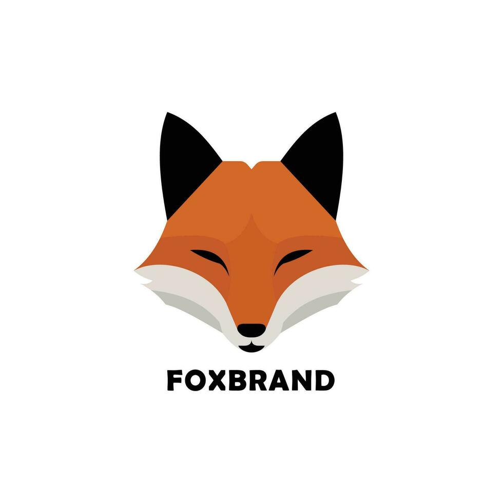 Renard Loup logo icône avec Couleur minimal Facile moderne affaires l'image de marque vecteur