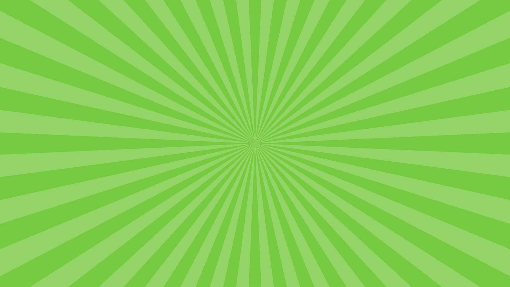 Facile lumière vert radial Bande lignes vecteur Contexte