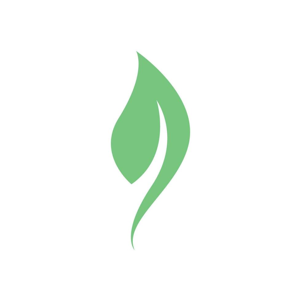 vert arbre feuille écologie la nature élément logo icône vecteur