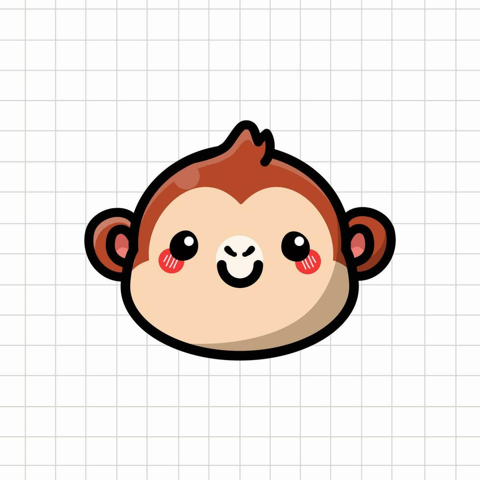 mignonne singe animal illustration vecteur