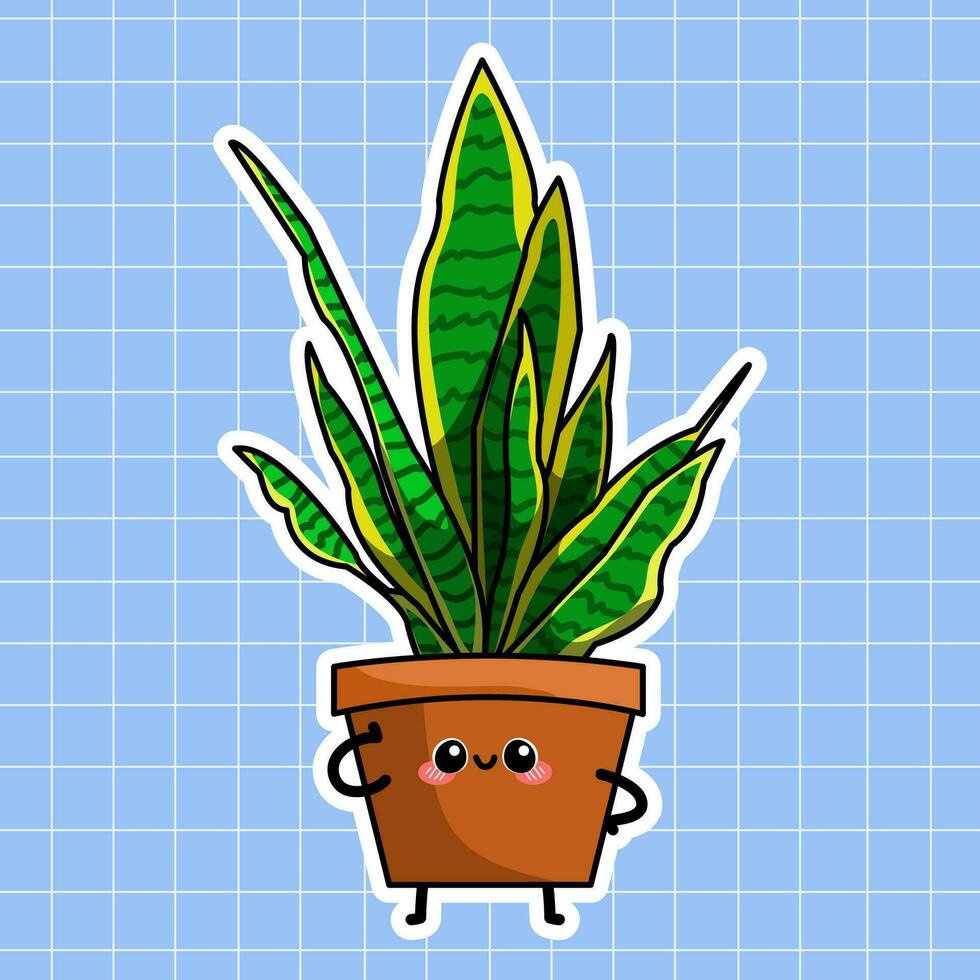 sansieverra plante illustration vecteur