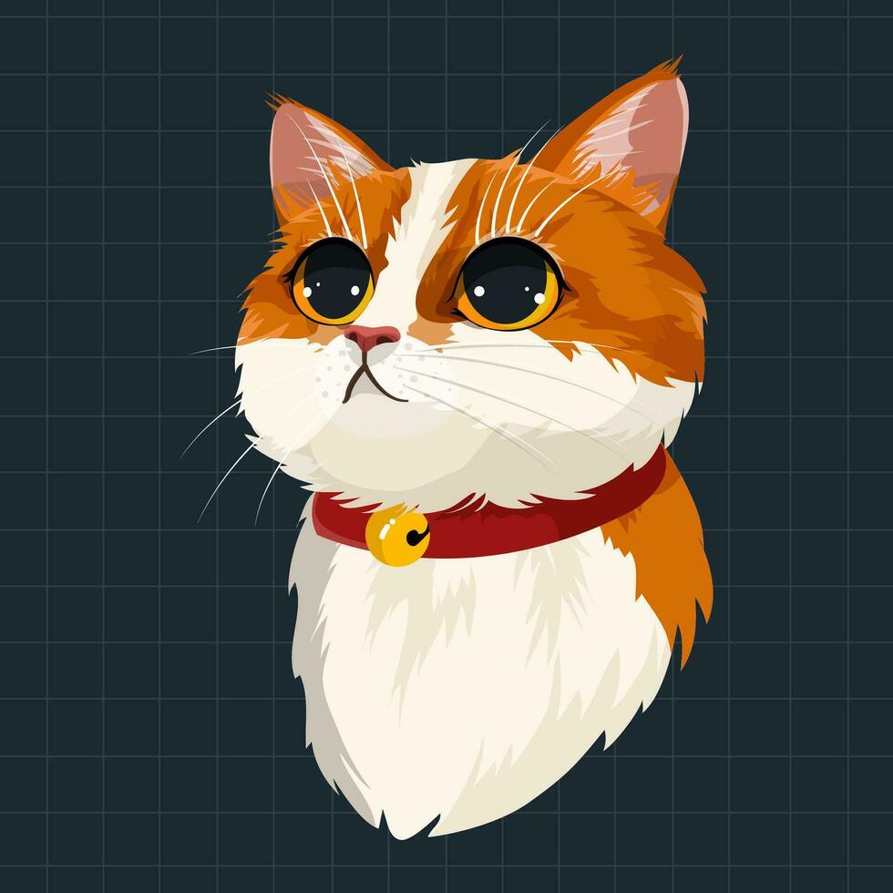 illustration vectorielle de chat mignon vecteur