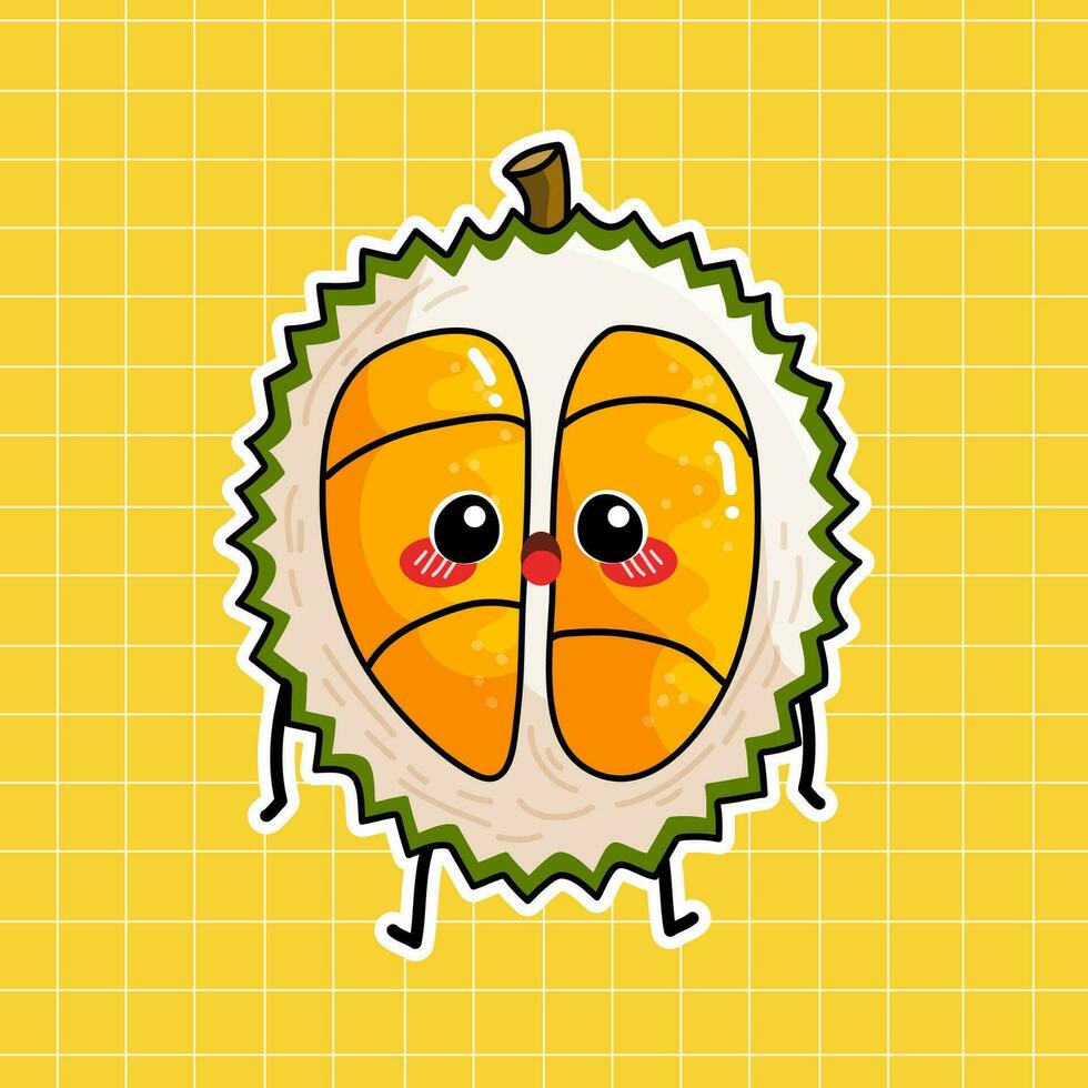 illustration vectorielle de fruits durian vecteur