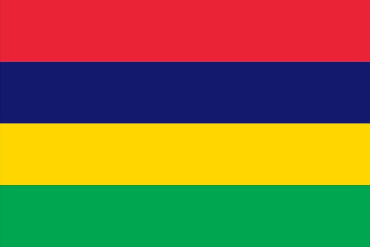 drapeau mauricien de l'ile maurice vecteur