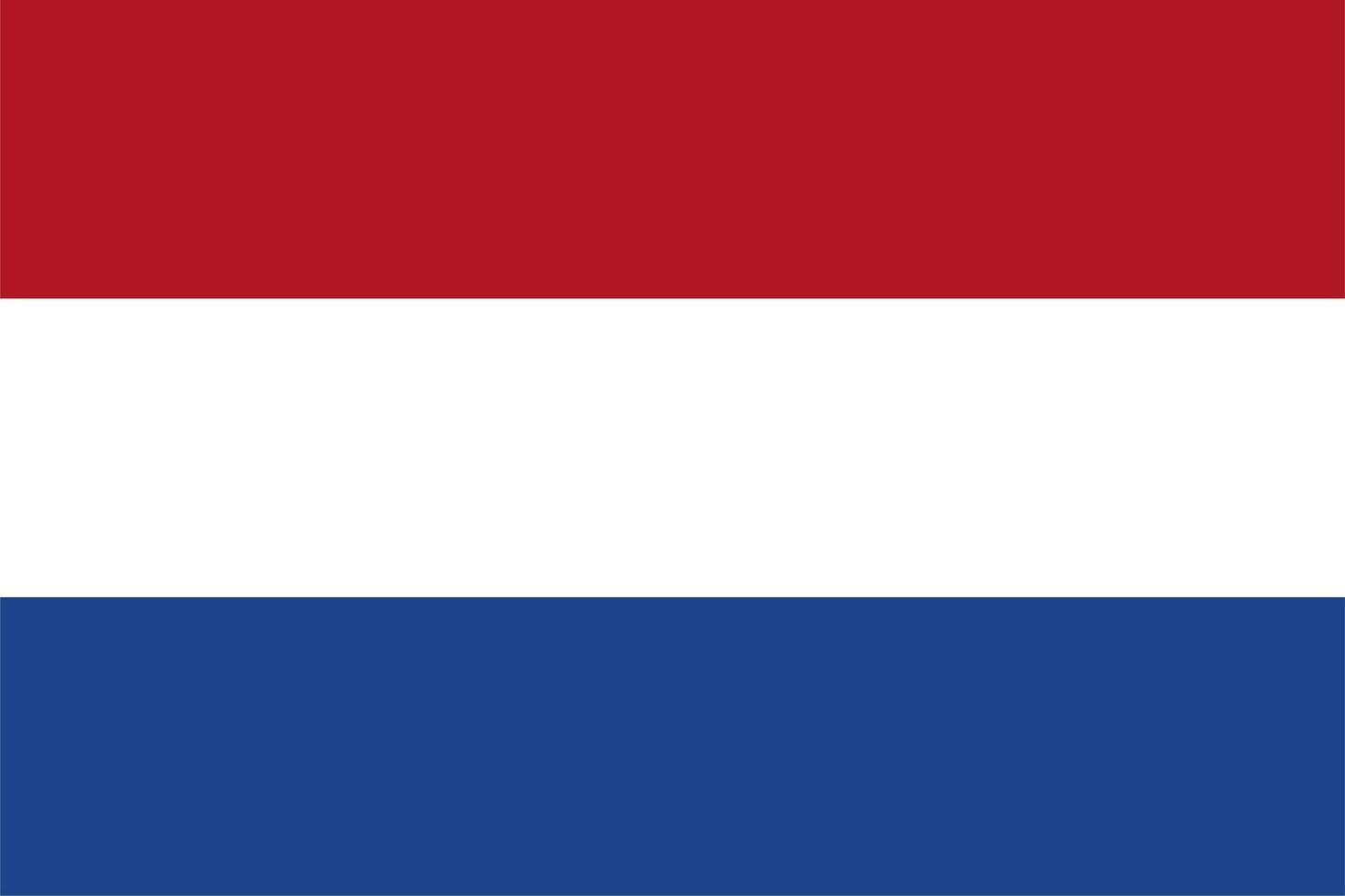 drapeau néerlandais des pays-bas vecteur