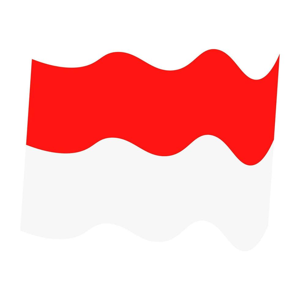 indépendance indonésien drapeau, icône ellements illustration vecteur