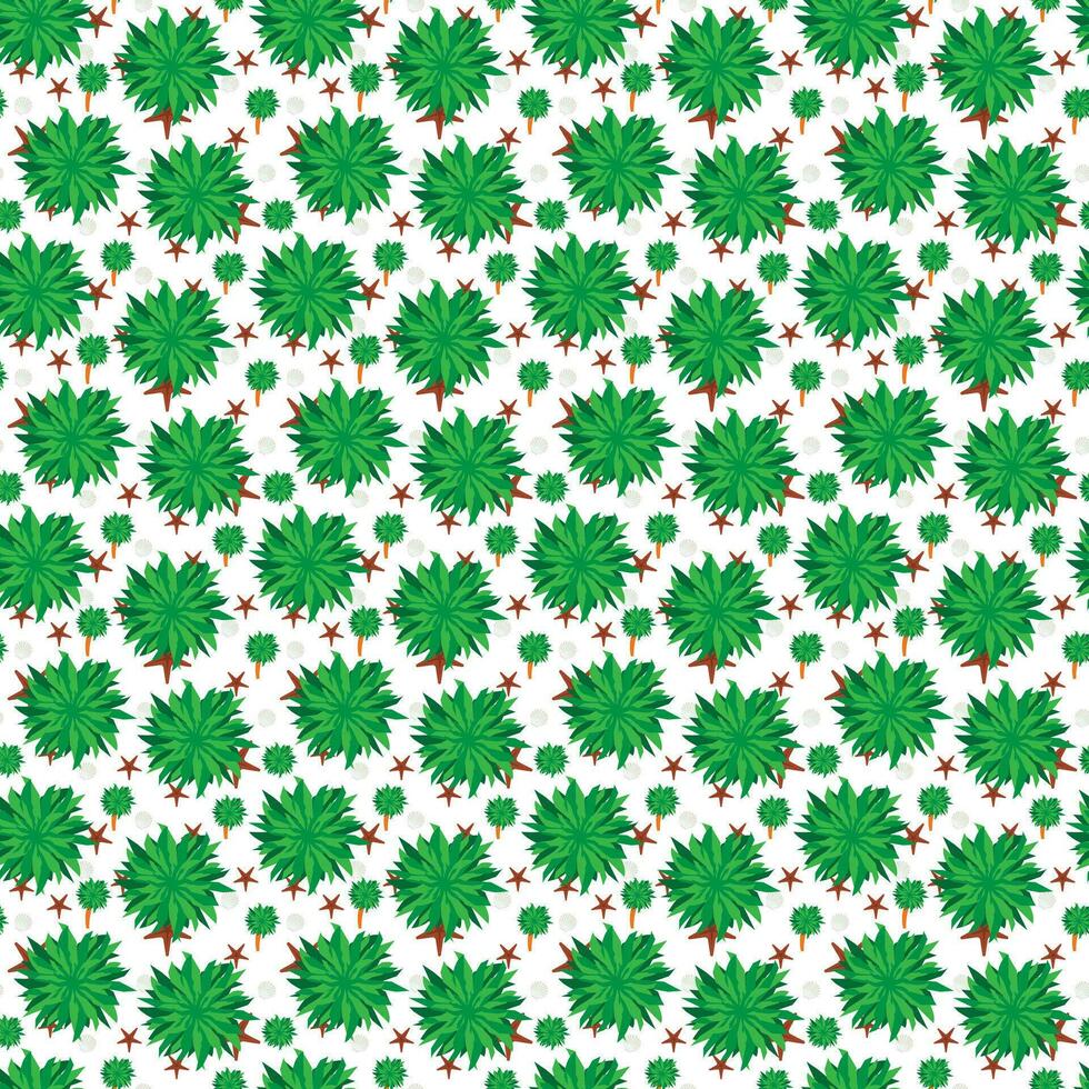 vecteur sans couture tropical modèle avec paume arbre sur blanc Contexte. vecteur floral illustration