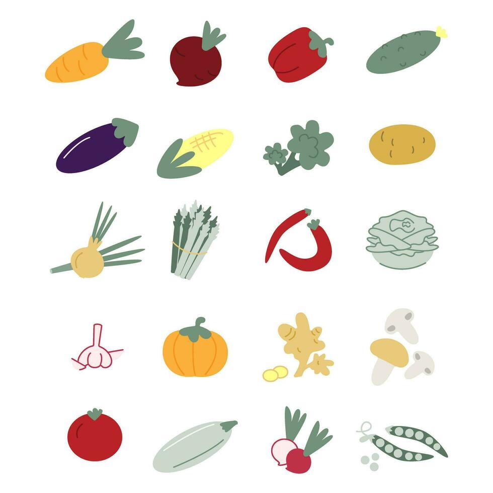 Facile des photos vecteur images de des légumes