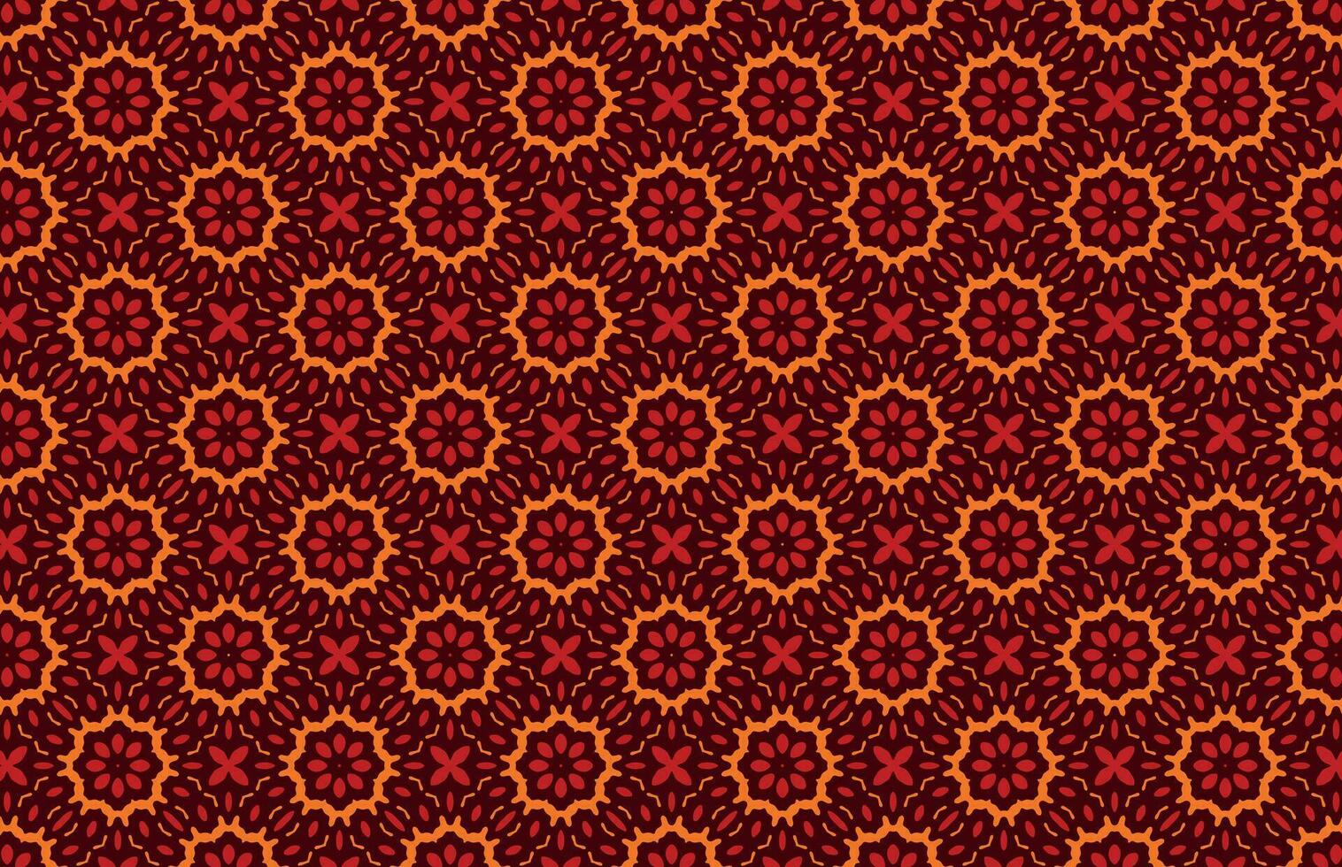 foncé rouge et Orange Couleur textile en tissu conception modèle vecteur