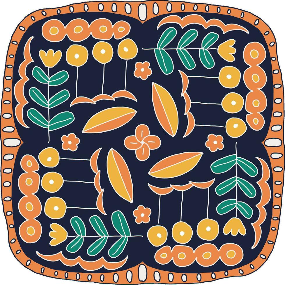 tribal motif, traditonal façons, jardin illustration vecteur