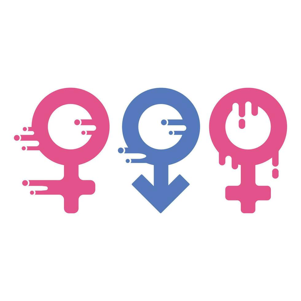 le sexe égalité symbole icône vecteur illustration