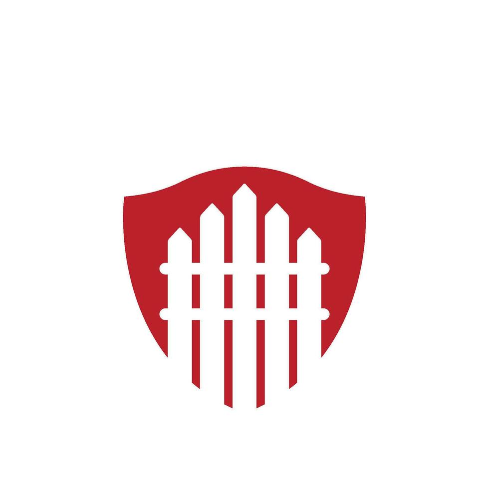 clôture icône logo vecteur illustration conception