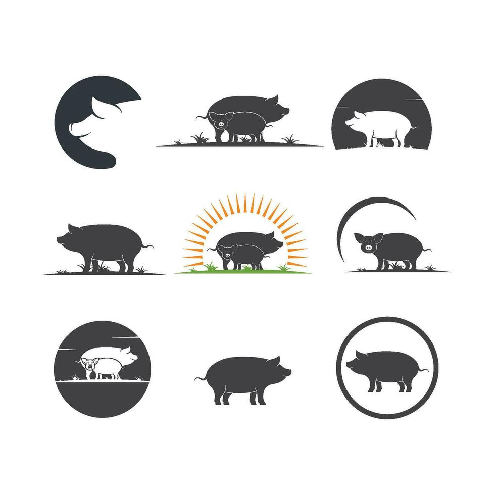 porc vecteur icône illustration conception