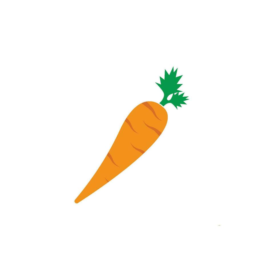 carotte logo icône vecteur illustration conception