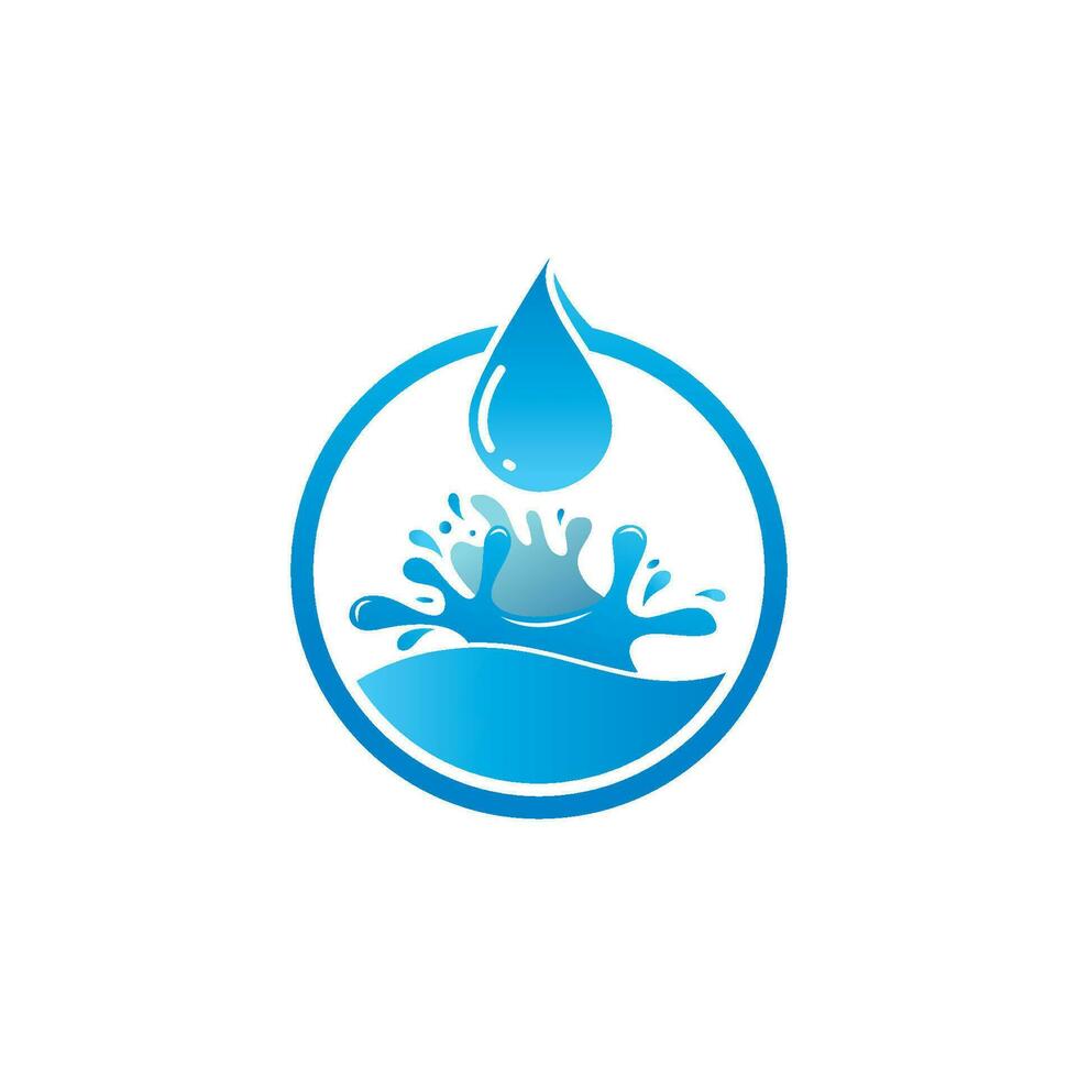 illustration vectorielle de modèle de logo de goutte d'eau vecteur