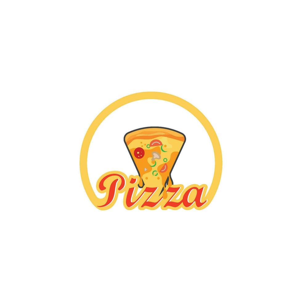 pizza icône logo illustration vecteur