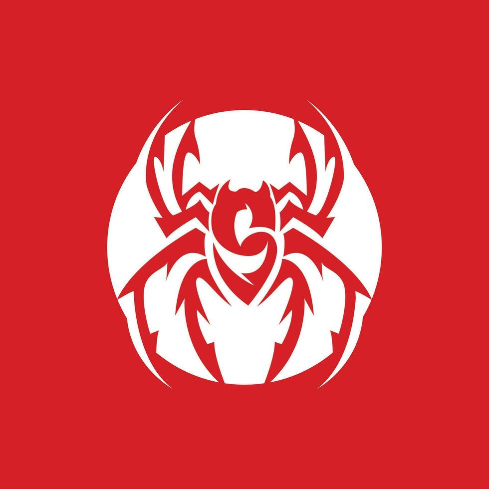 araignée logo, rétro ancien insecte vecteur conception vecteur modèle