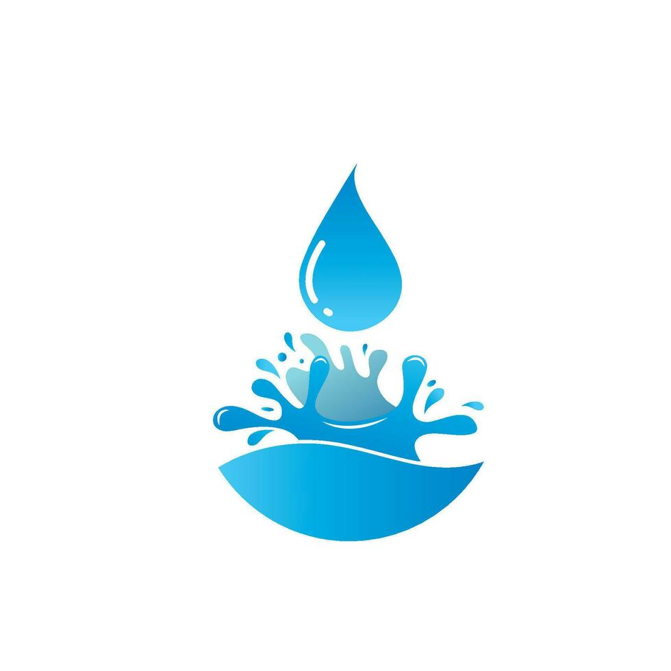 l'eau éclaboussure logo icône illustration conception vecteur