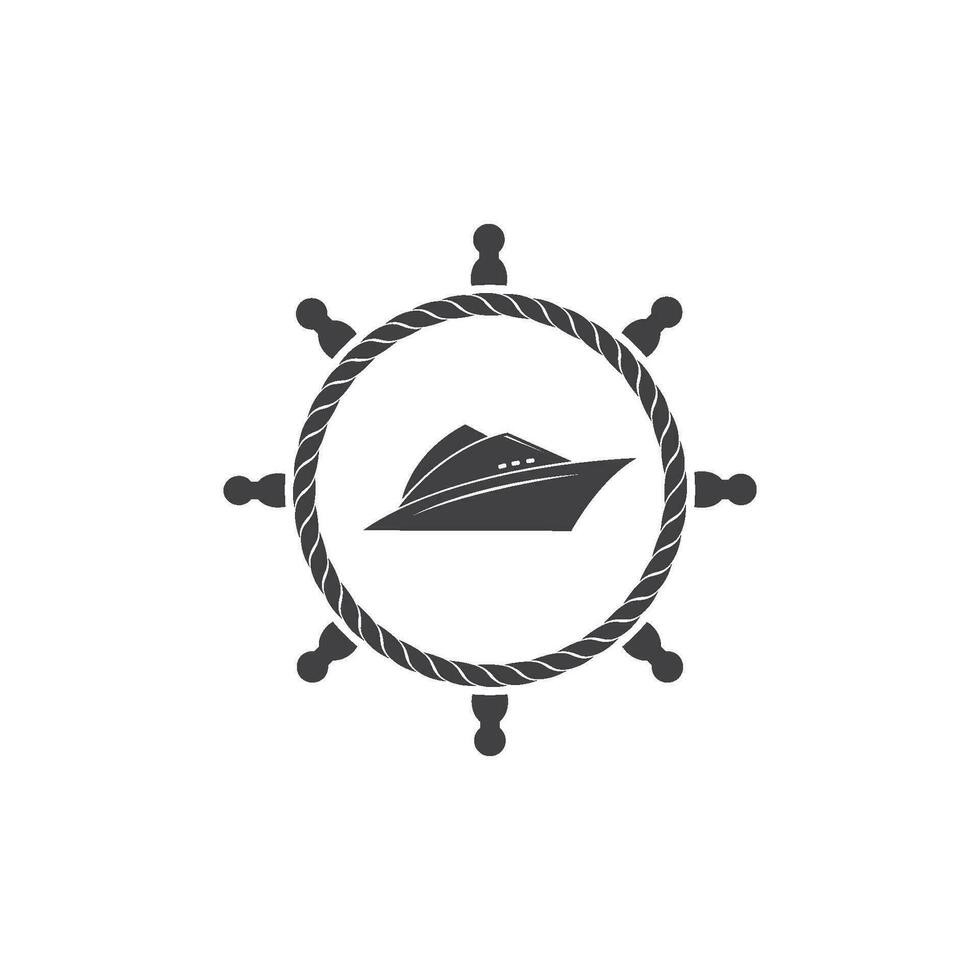 nautique vecteur logo icône de maritime illustration