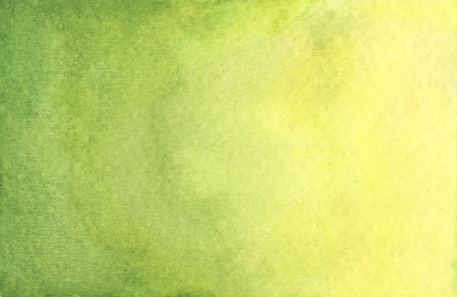 fond de texture aquarelle abstraite verte et jaune. vecteur