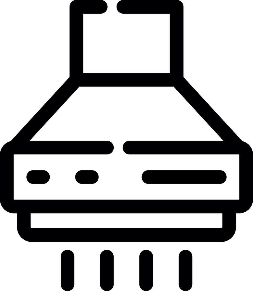 conception d'icône créative de hotte de cuisine vecteur