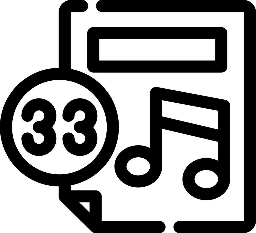 conception d'icône créative de partition de musique vecteur