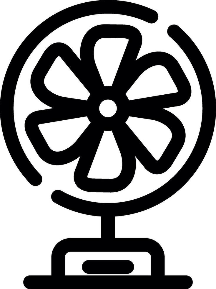 conception d'icône créative de ventilateur vecteur