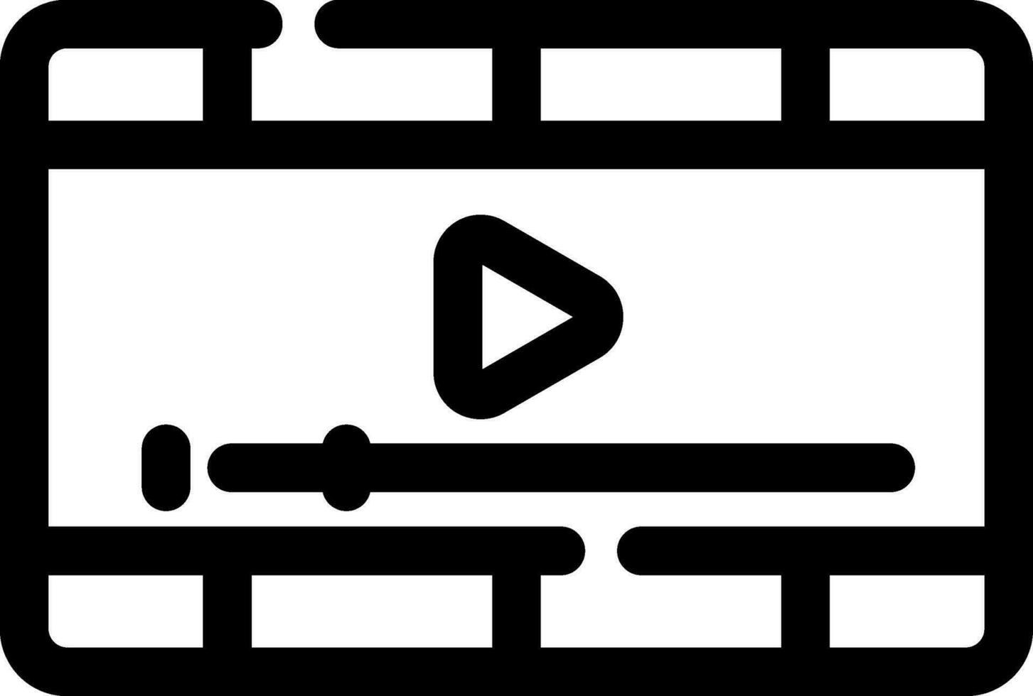 conception d'icône créative de lecteur vidéo vecteur