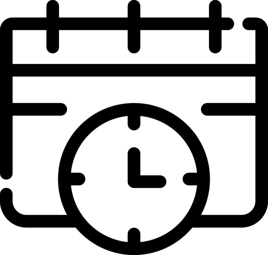 conception d'icône créative date limite vecteur