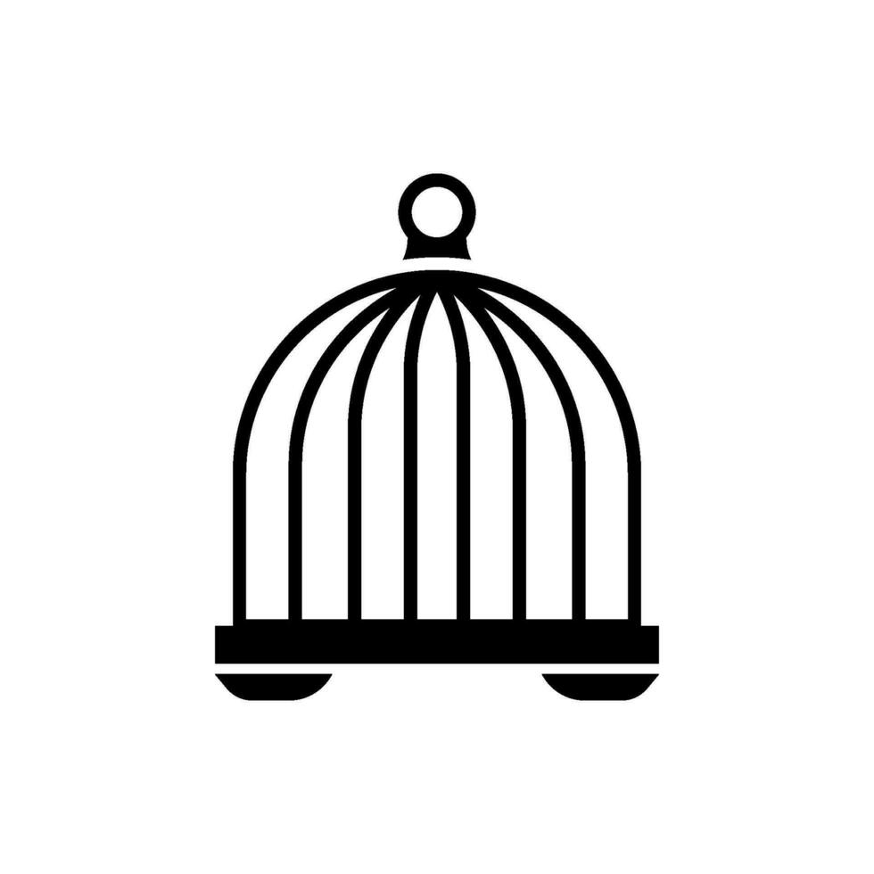 cage à oiseaux icône vecteur conception modèles