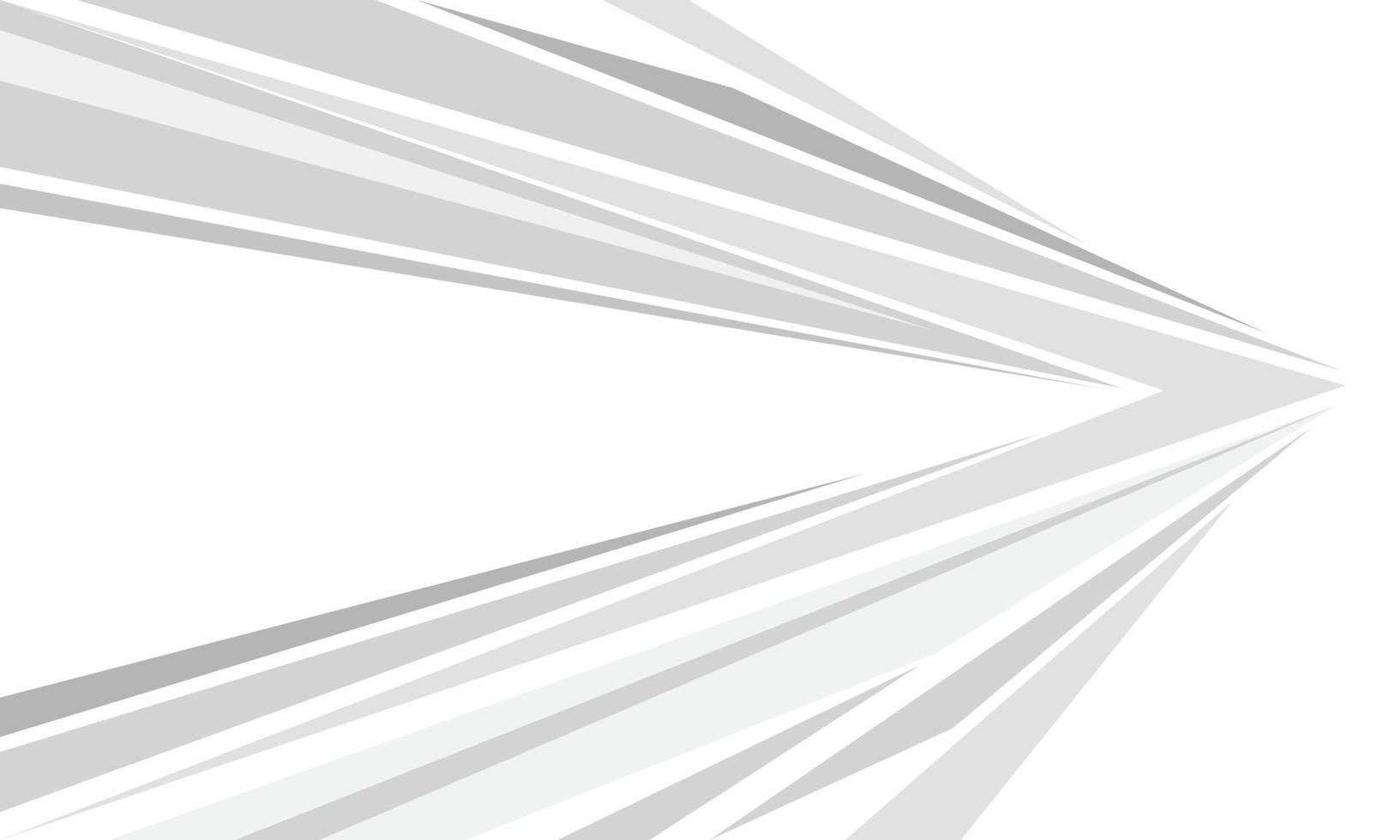conception abstraite de direction de vitesse de ligne de flèche grise blanche vecteur