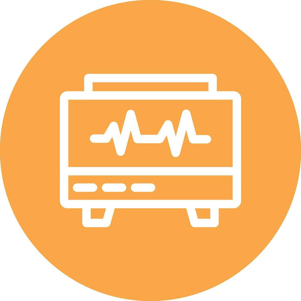 conception d'icône créative moniteur ekg vecteur