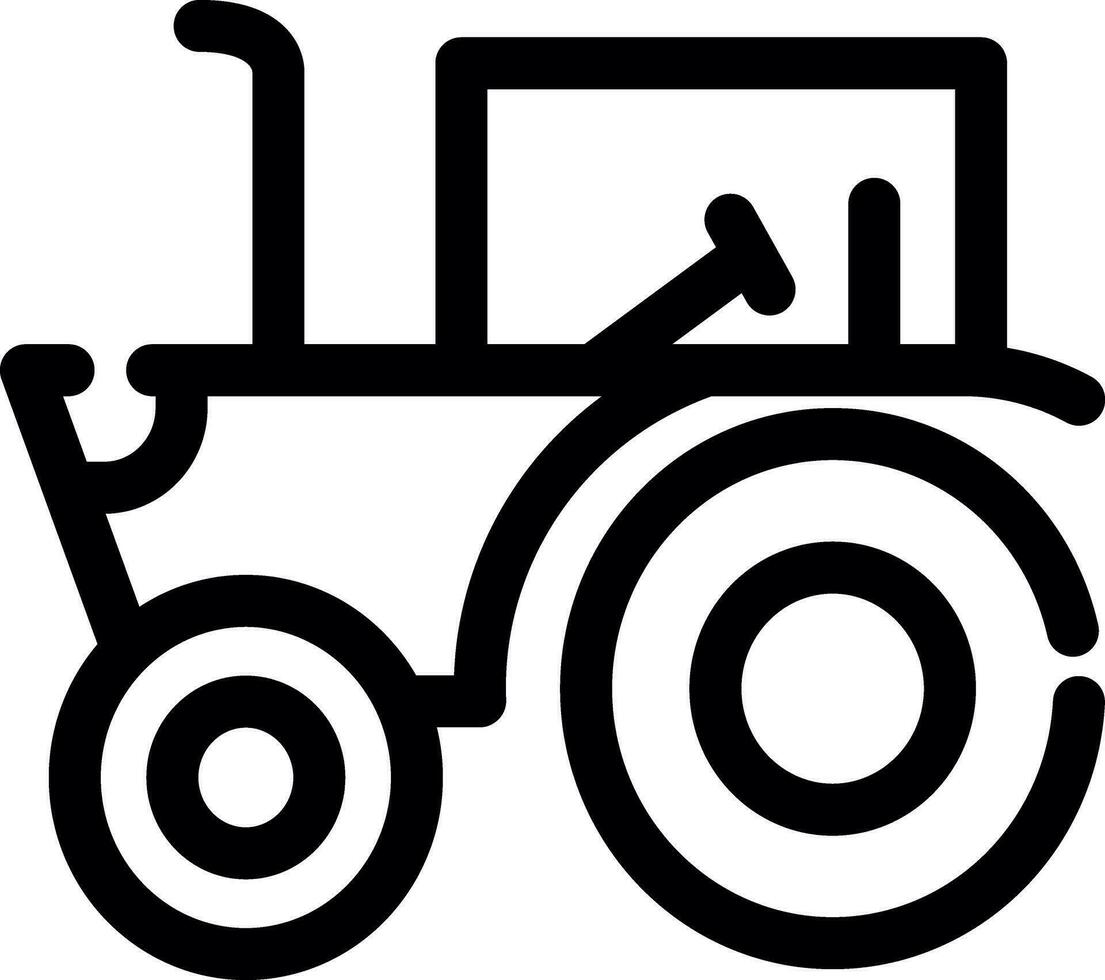 conception d'icône créative de tracteur vecteur