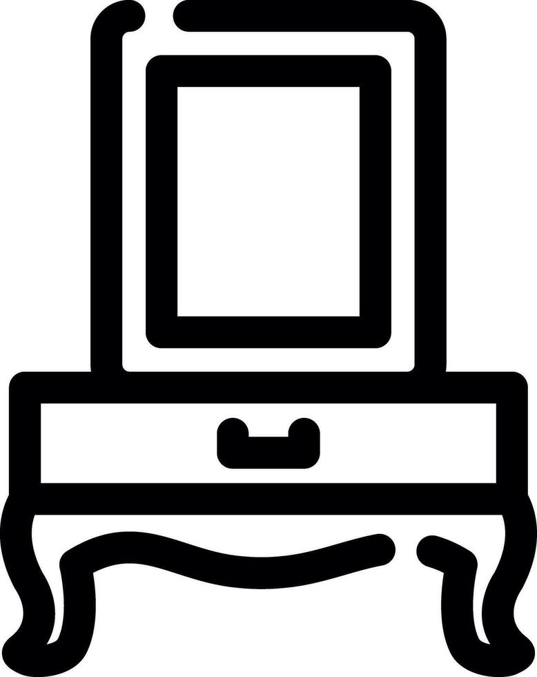 conception d'icône créative de commode vecteur