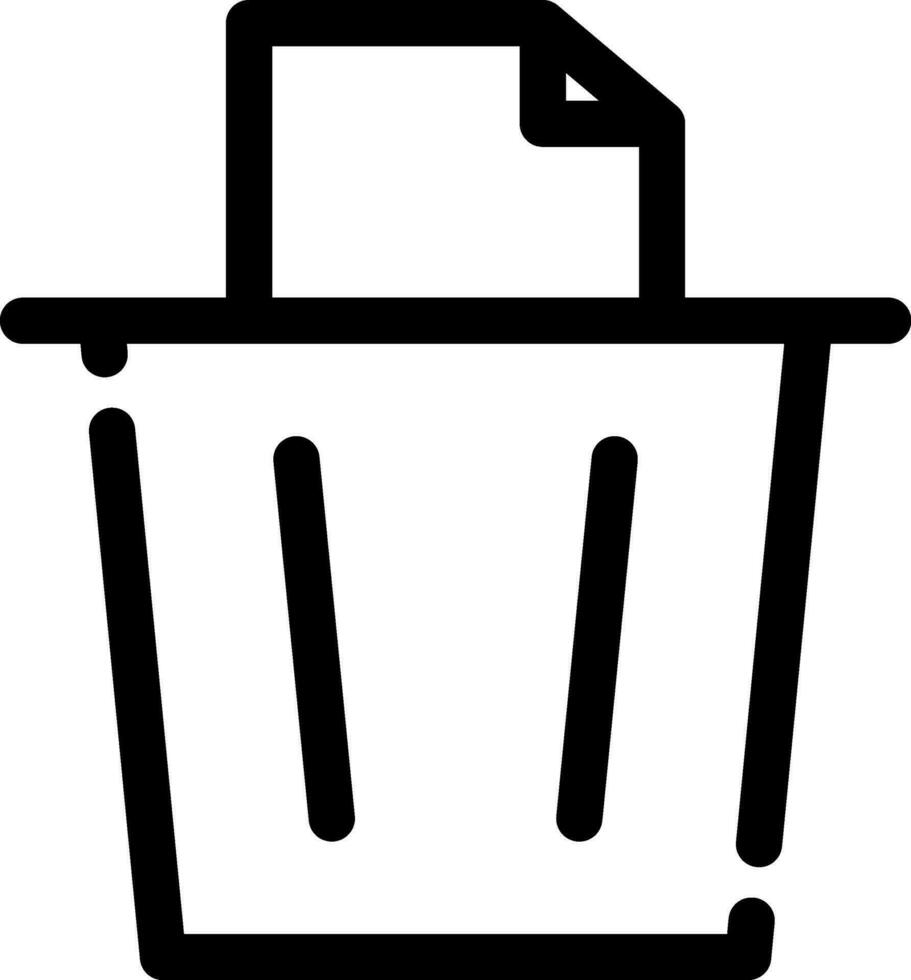 papier poubelle Créatif icône conception vecteur