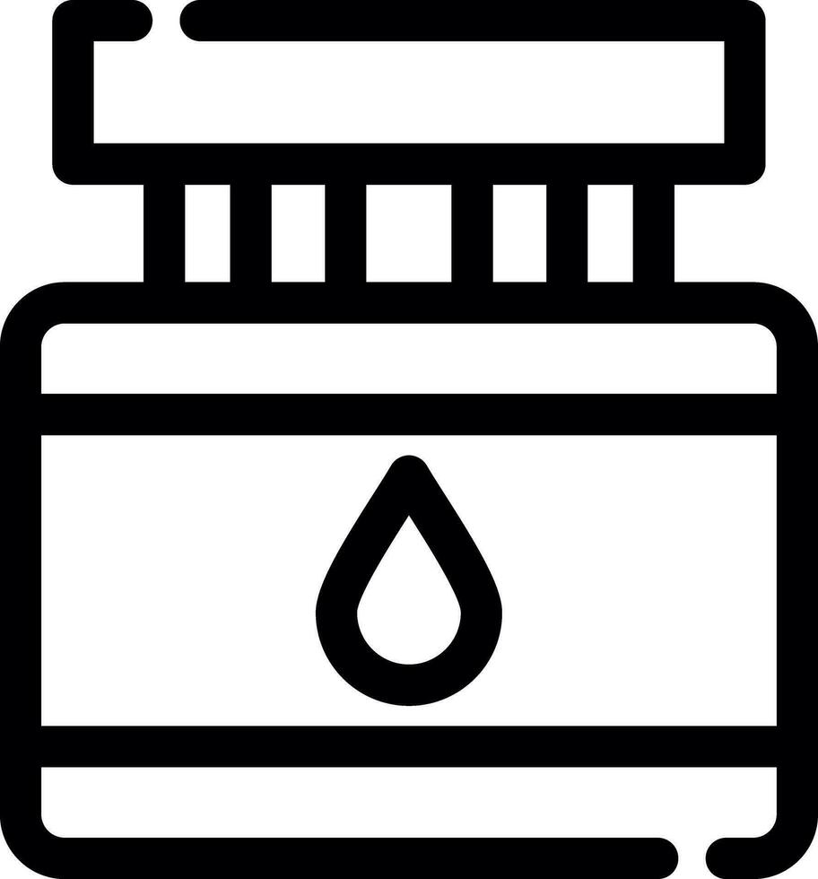 conception d'icône créative de bouteille d'encre vecteur