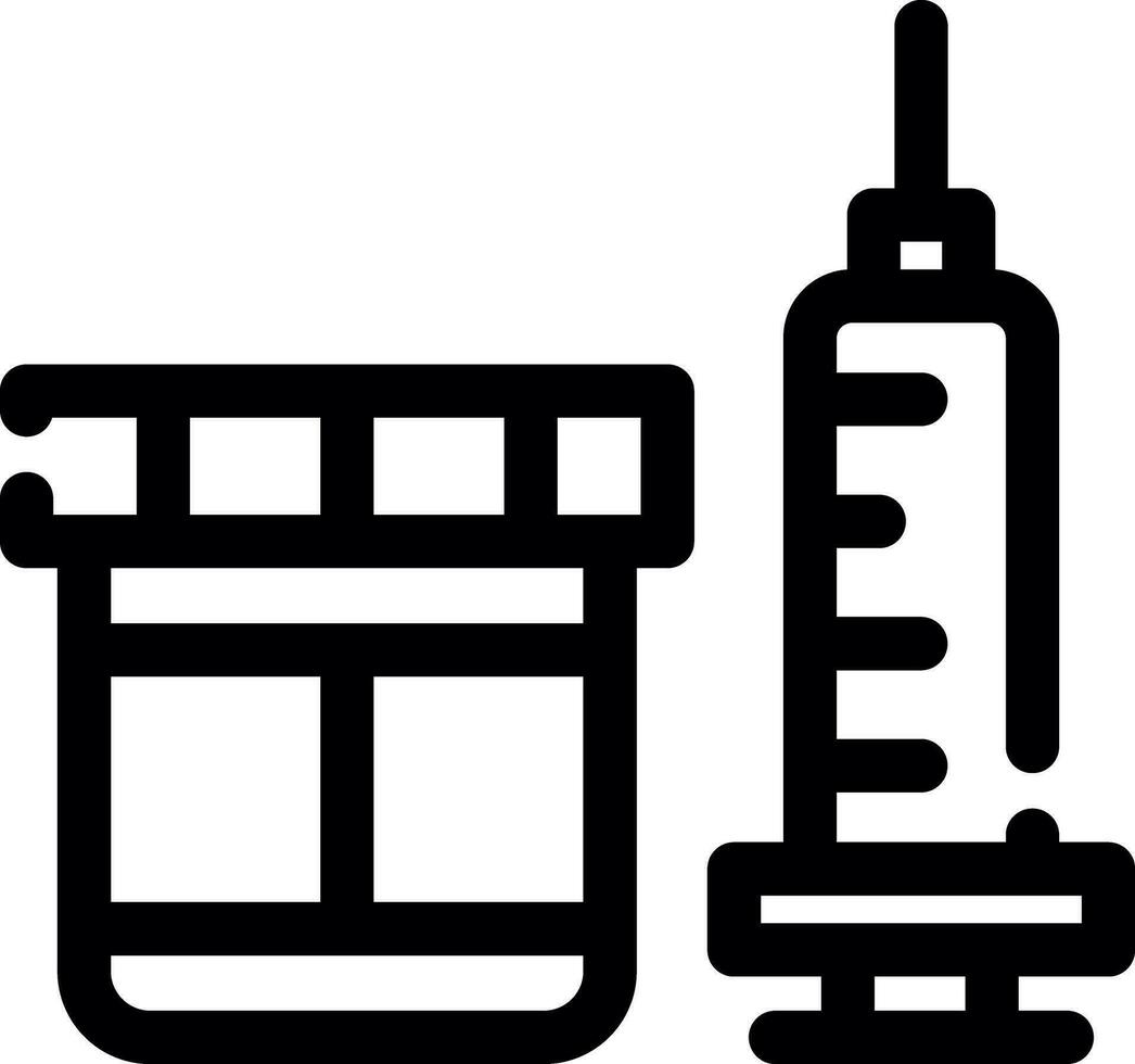 conception d'icône créative de vaccin vecteur