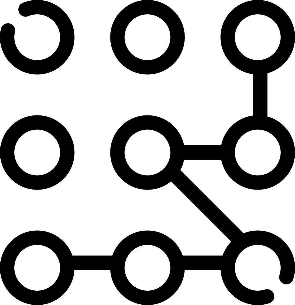 conception d'icône créative de verrouillage de modèle vecteur