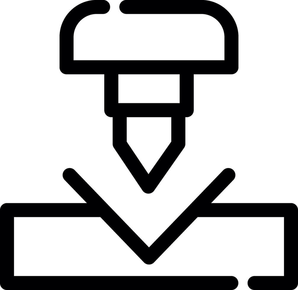 conception d'icône créative de flexion vecteur