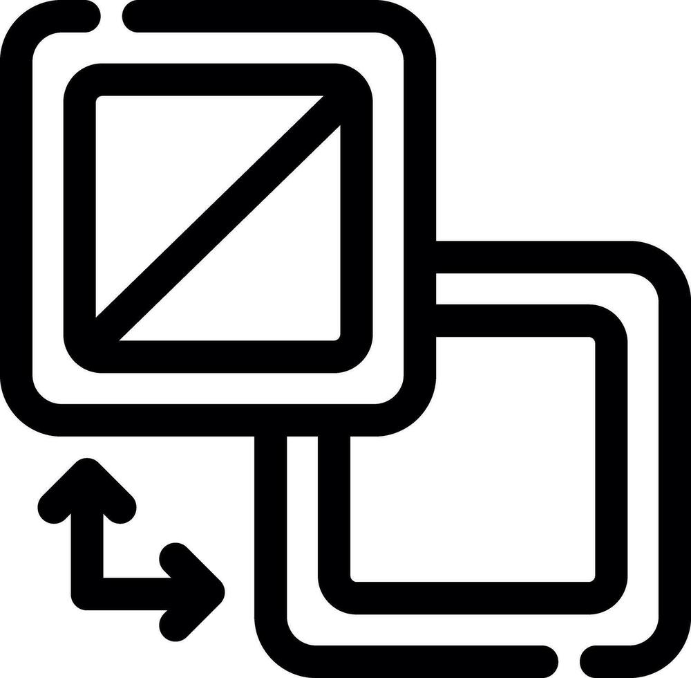 conception d'icônes créatives de remplissage et de contour vecteur