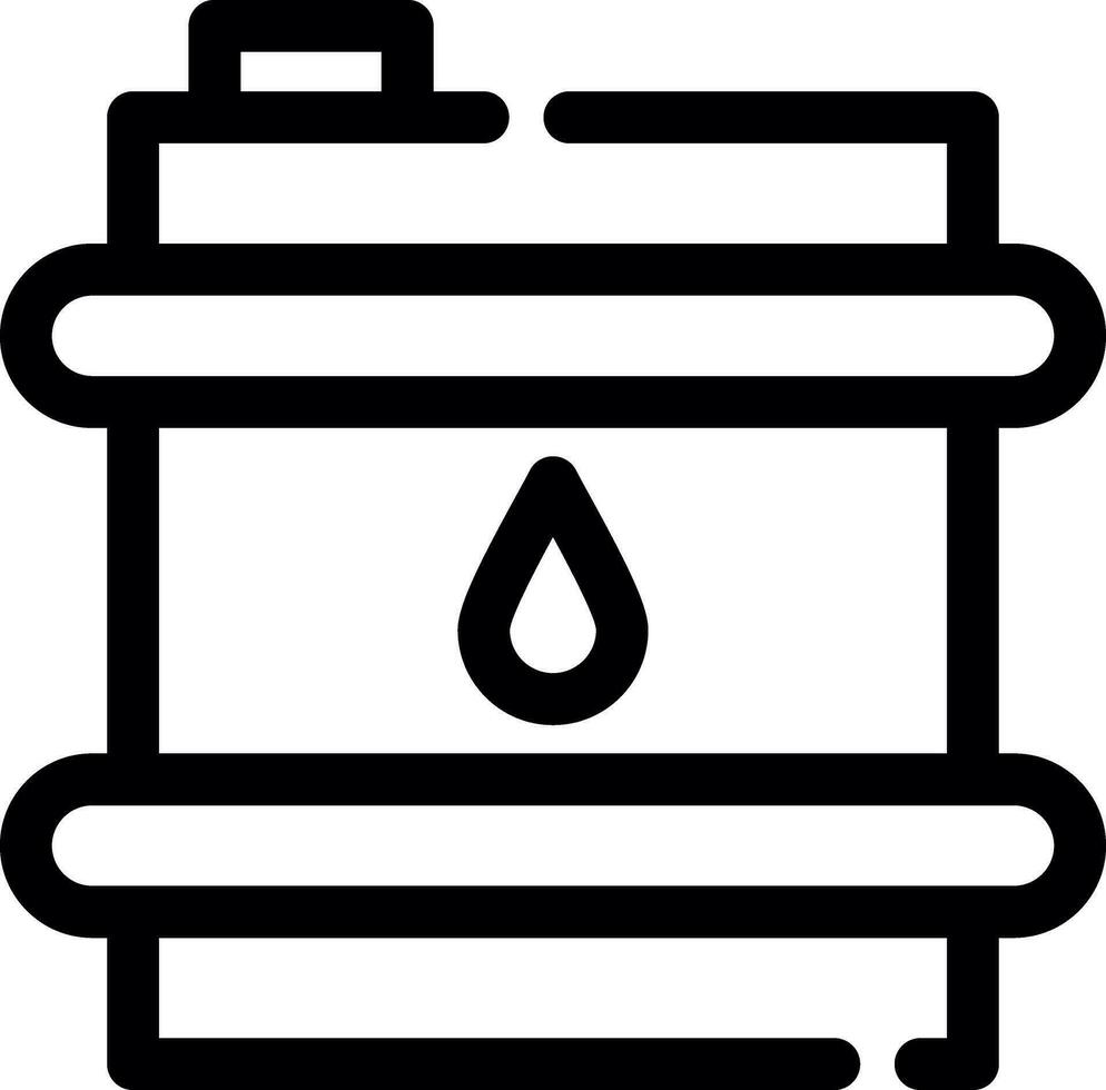 conception d'icône créative de baril de pétrole vecteur