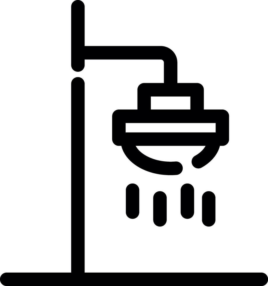 conception d'icône créative de douche de toit vecteur
