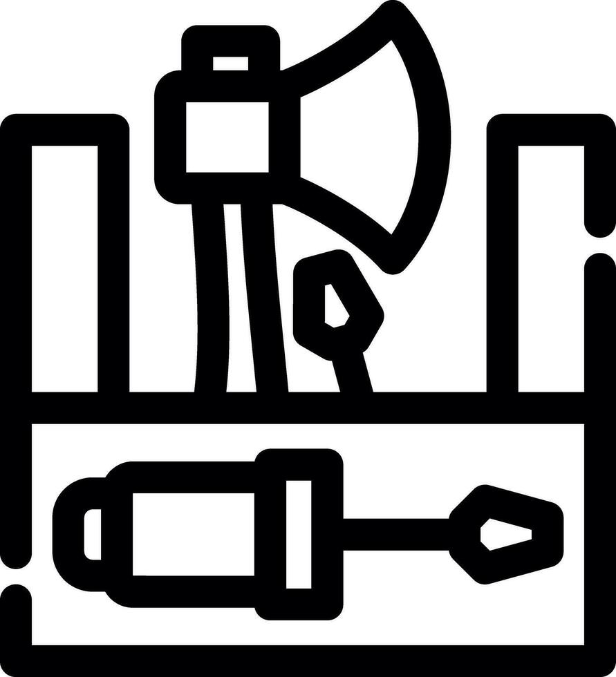 conception d'icônes créatives de boîte à outils vecteur