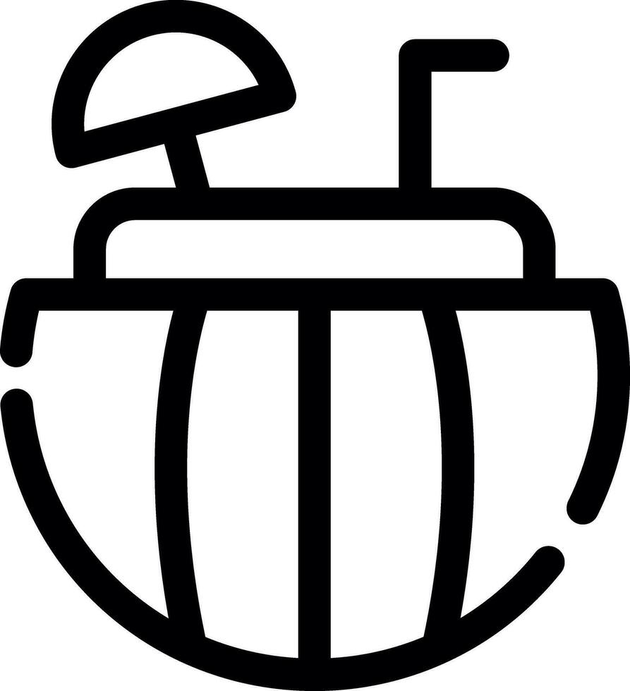 conception d'icône créative cocktail pastèque vecteur