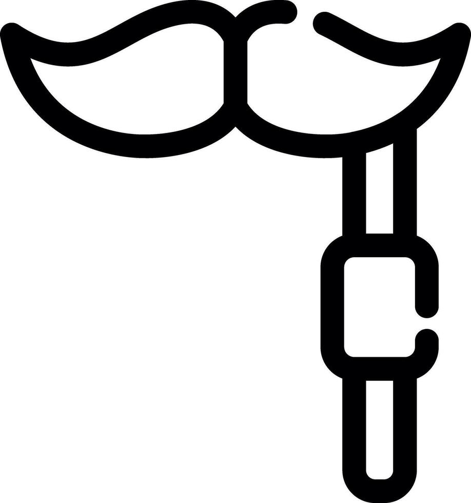 conception d'icône créative moustache vecteur