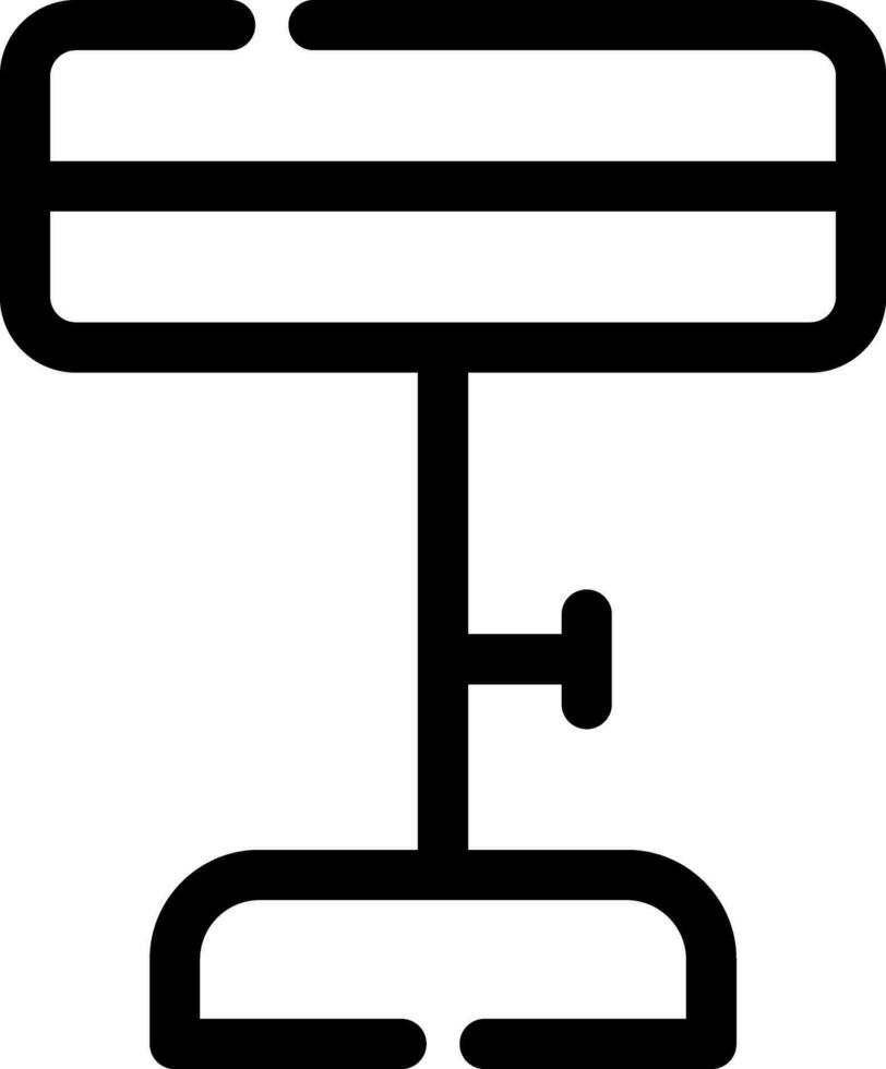 conception d'icône créative de tabouret de bar vecteur